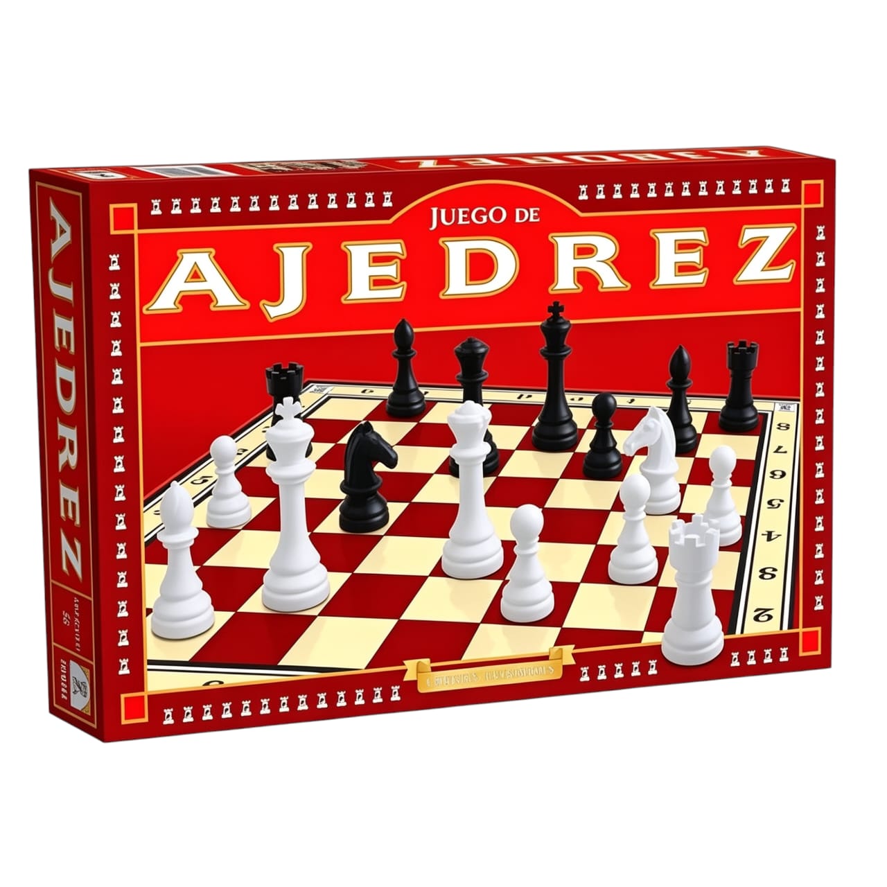 IM56 - Ajedrez Linea ESCOLAR .IMPLAS Tradicionales CAJAX8  Participantes: 2 jugadores Edad: a partir de 6 años Medidas de la caja 37.5 x 22.5 x 3.5 cm (+INFO PDF)