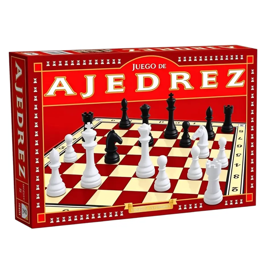 IM56 - Ajedrez Linea ESCOLAR .IMPLAS Tradicionales CAJAX8  Participantes: 2 jugadores Edad: a partir de 6 años Medidas de la caja 37.5 x 22.5 x 3.5 cm (+INFO PDF)