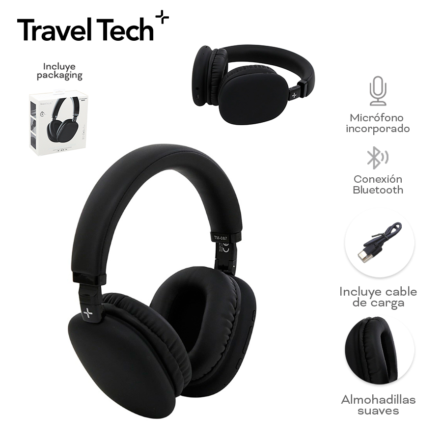 19059 - Auriculares Bluetooth Travel Tech con Microfono