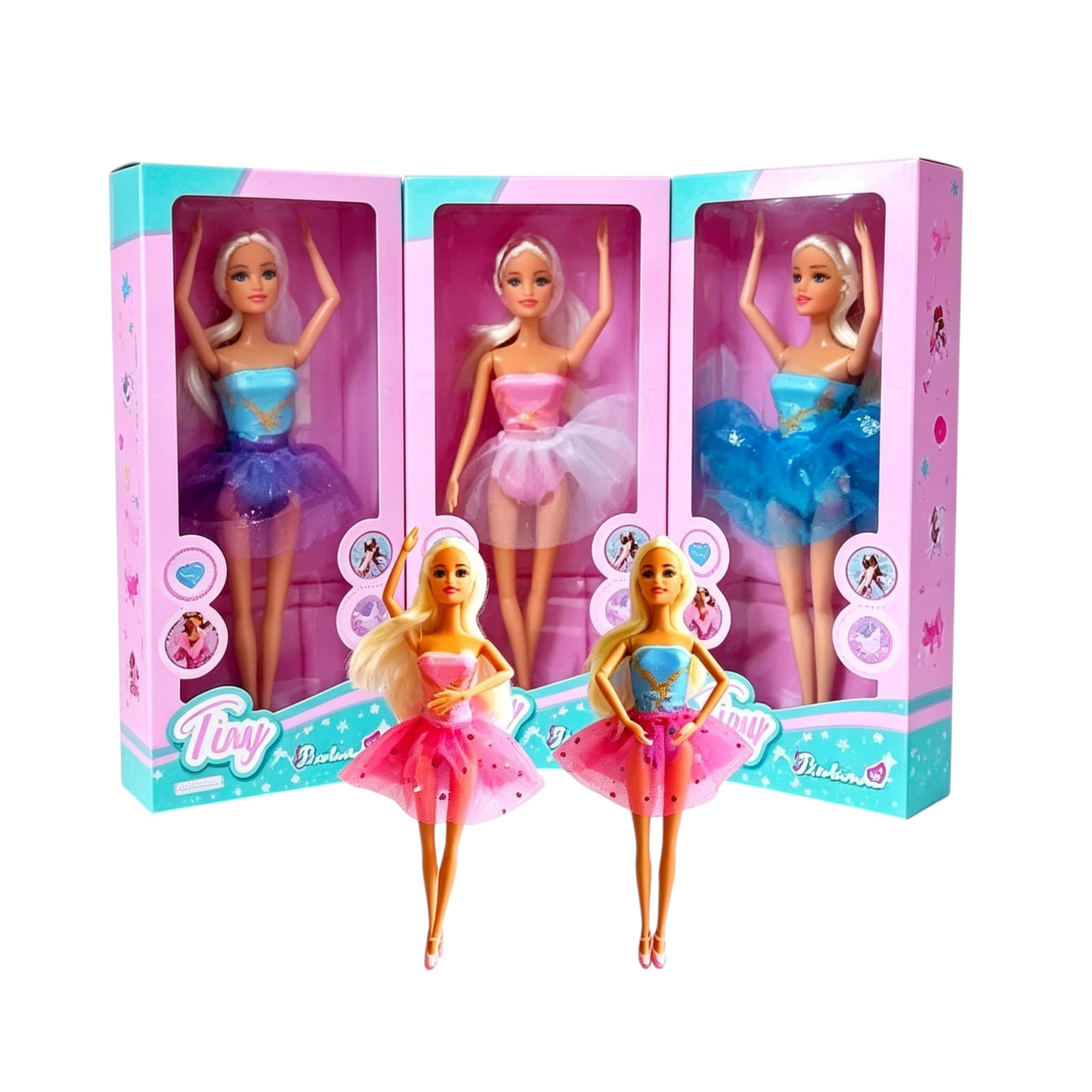 *54916- MUÑECA TINY BAILARINA ARTICULADA 11X32X4