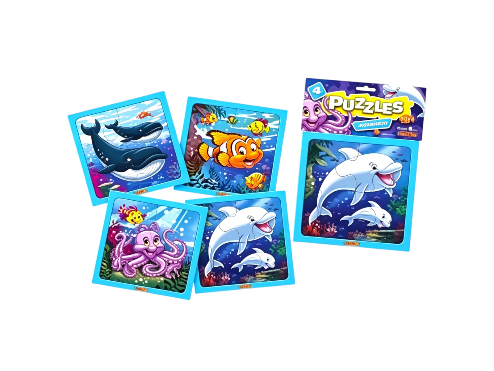16 PUZZLE X 4  ACUARIO DURAVIT  (Caja 48)