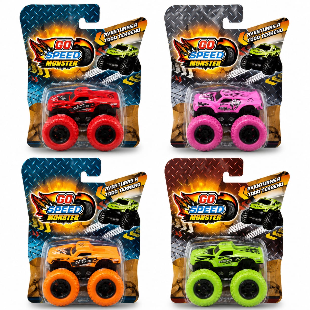 54712 - CAMIONETA MONSTERS METAL COLECCION 10 MOD 16X11X5 (+FOTOS)