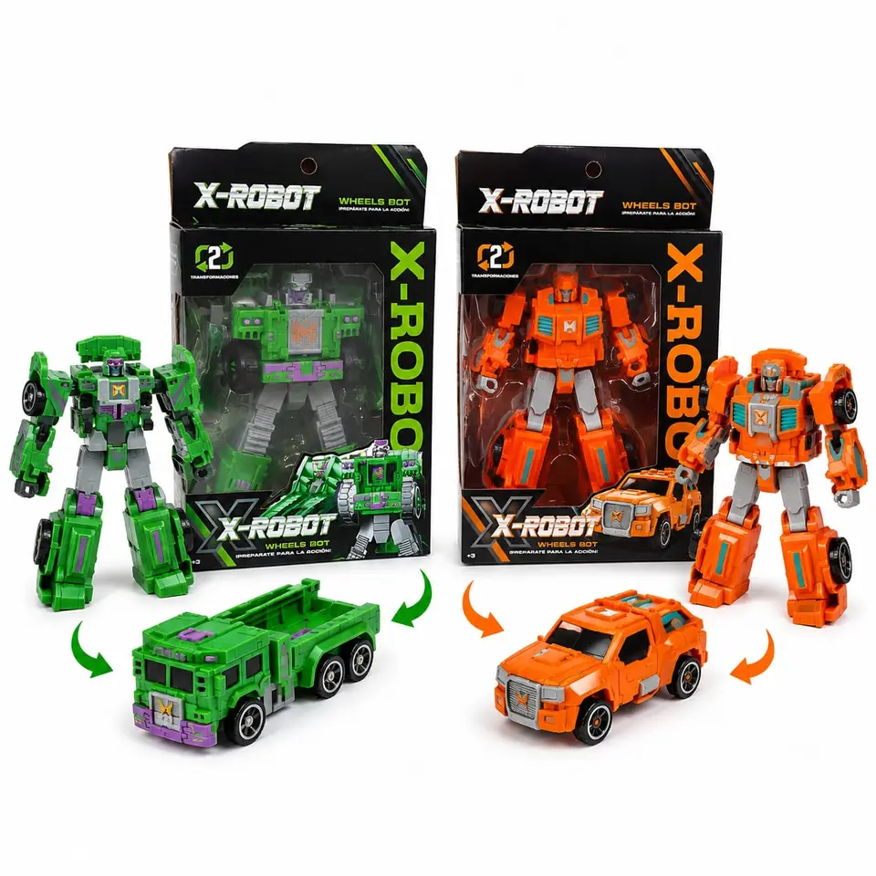 56393- SUPER ROBOT AUTO TRANSFORMER EN CAJA 2 MOD SURT 17X19X7 JUGUETES +INFO+FOTOS