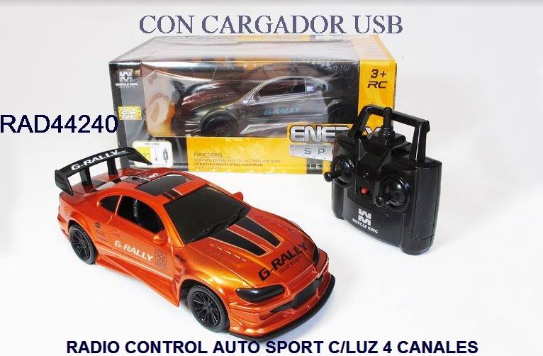 44240 RADIO CONTROL AUTO SPORT C/CARGADOR USB