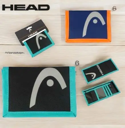26635 - BILLETERA HEAD NÁUTICAS, COMPARTIMIENTOS INTERNOS CIERRE CON ABROJO E INCLUYE PACKAGING IDEAL PARA EXHIBICIÓN, 100% NYLON, 12.50 X 27 CM