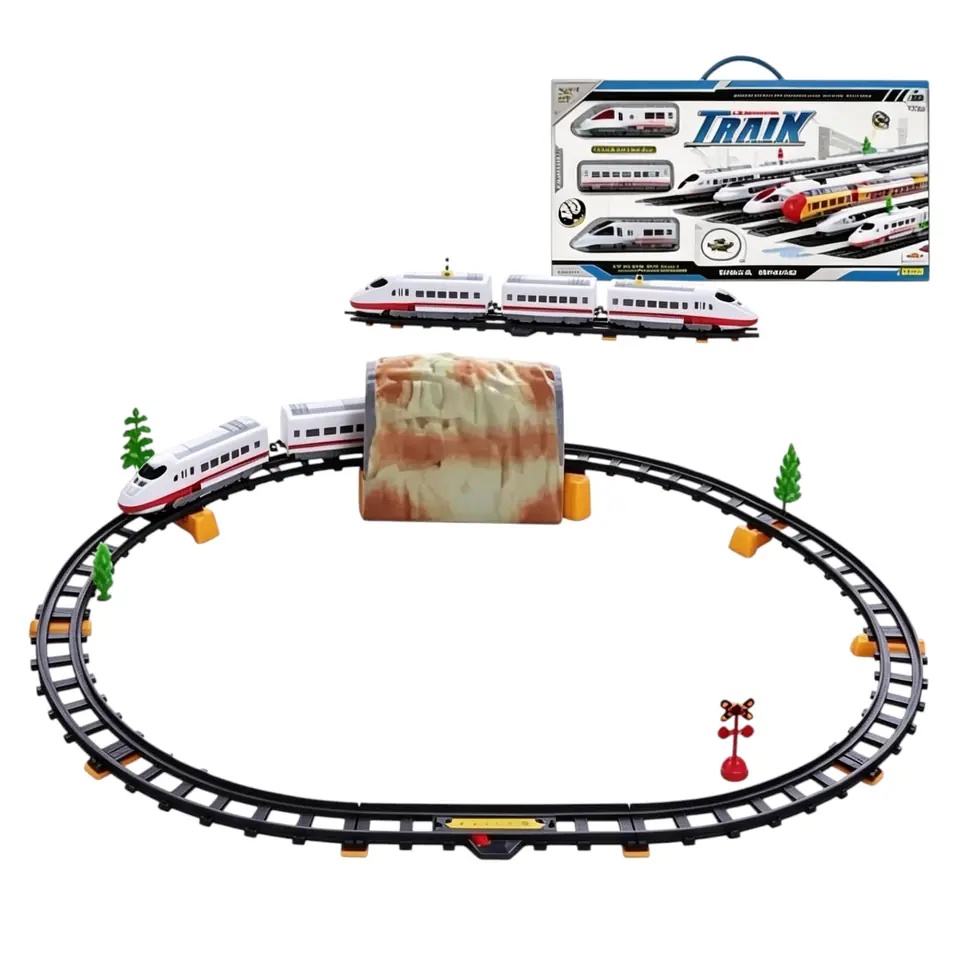 40125 TREN BALA  A PILA VIA Y TUNEL 55X33X7