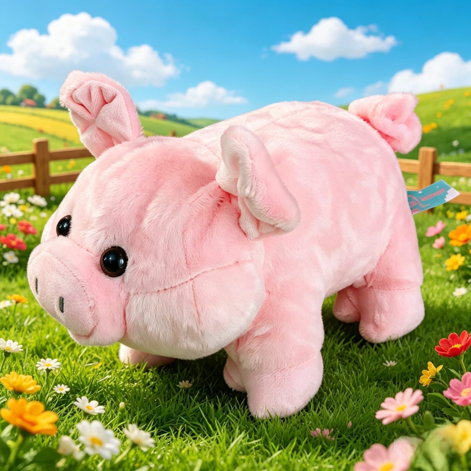 12632- CHANCHO 10"= 25CM  PELUCHES +INFO+FOTOS