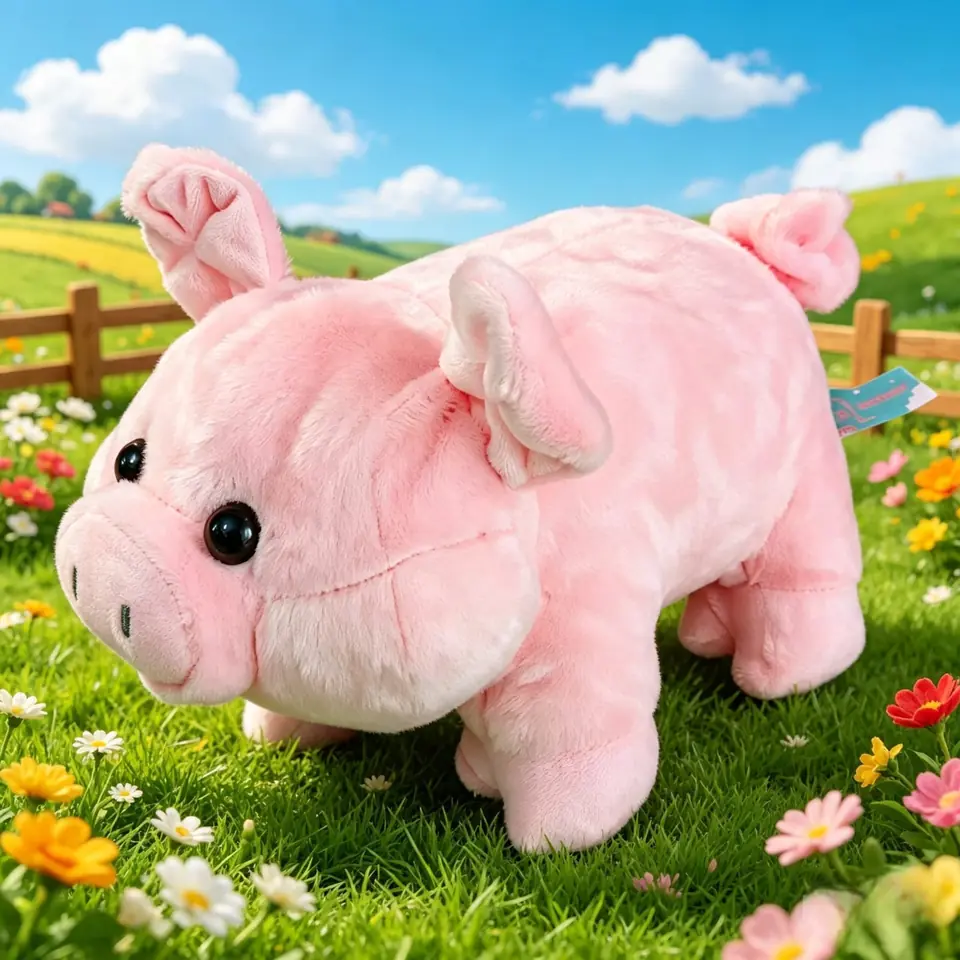 12632- CHANCHO 10"= 25CM  PELUCHES +INFO+FOTOS