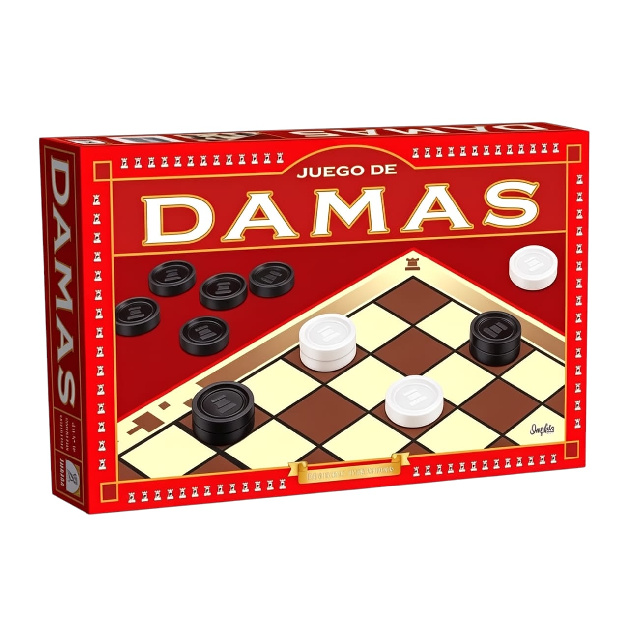 IM10 - Damas Linea de lujo. IMPLAS Tradicionales CAJAX8 ,Participantes: 2 jugadores Edad: a partir de 5 años Medidas de la caja 37.5 x 22.5 x 3.5 cm (+INFO PDF)