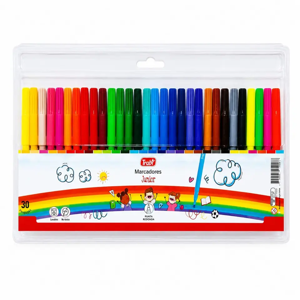 JX30- MARCADORES INFANTILES JUNIOR TRABI X30 BLISTER