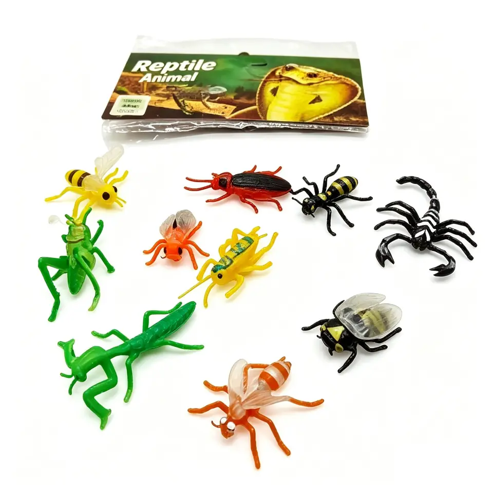 12205- INSECTOS MINI DE GOMA X 10P  20X15,5X2