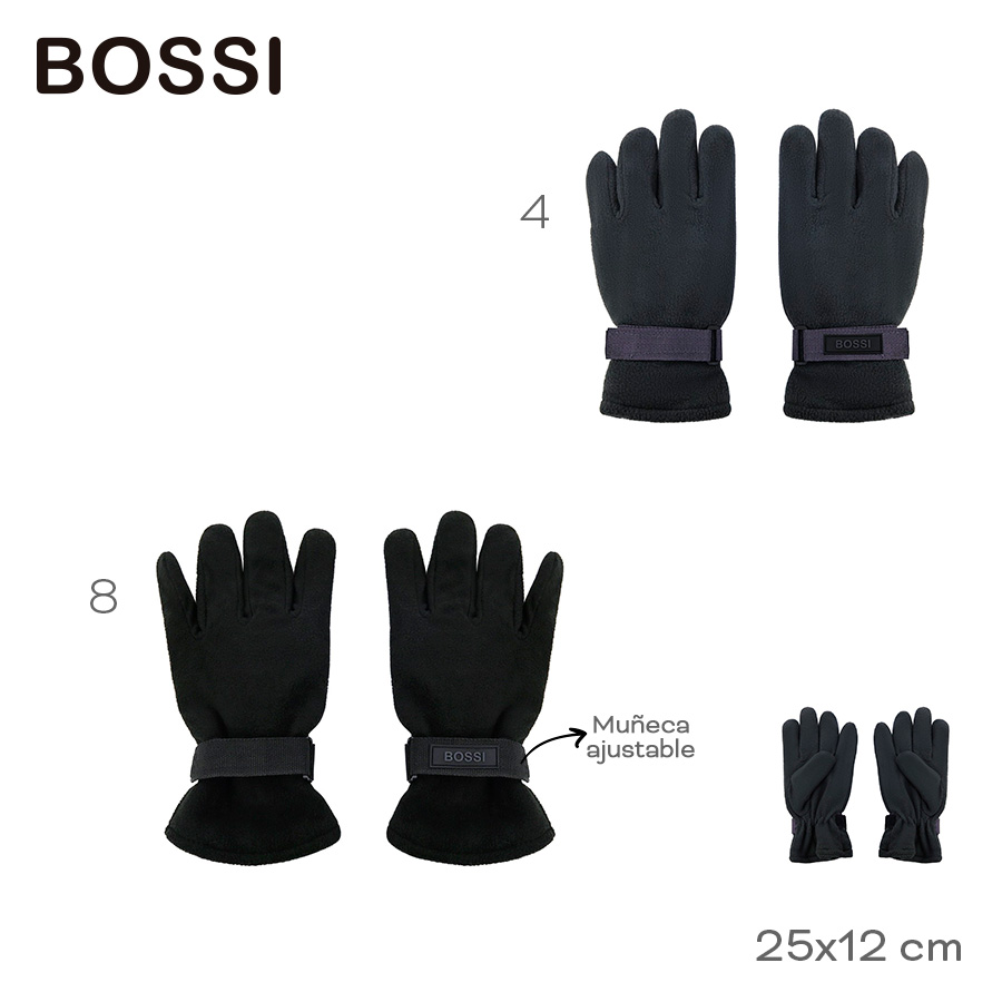 31424-Guante Bossi	25cm	12cm		Acrílico	Muñeca ajustable +INFO+FOTOS