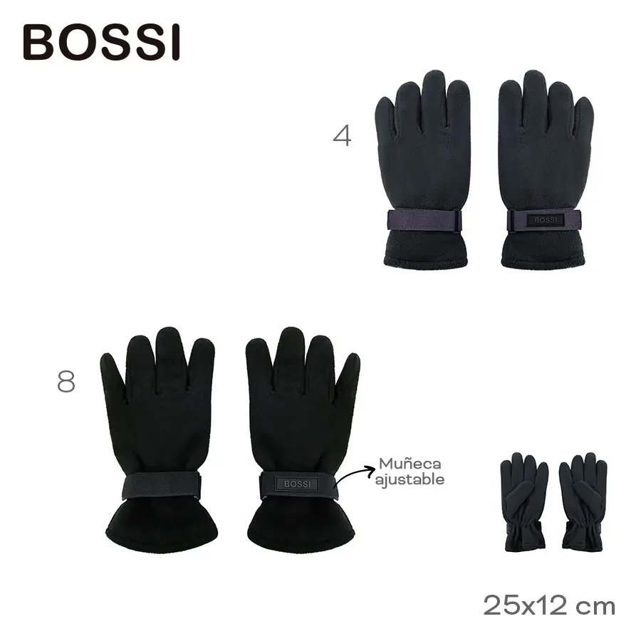 31424-Guante Bossi	25cm	12cm		Acrílico	Muñeca ajustable +INFO+FOTOS