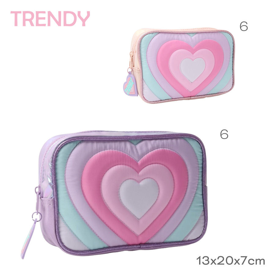 28758- Cartuchera Trendy	13cmX20cmX7cm	Nylon y cordura	Llavero desmontable +INFO+FOTOS