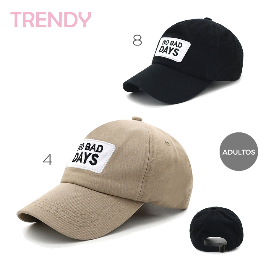 14825- Caps Trendy 100% algodón y poliéster gorra	Para adultos, diámetro: 58 cm +info+fotos