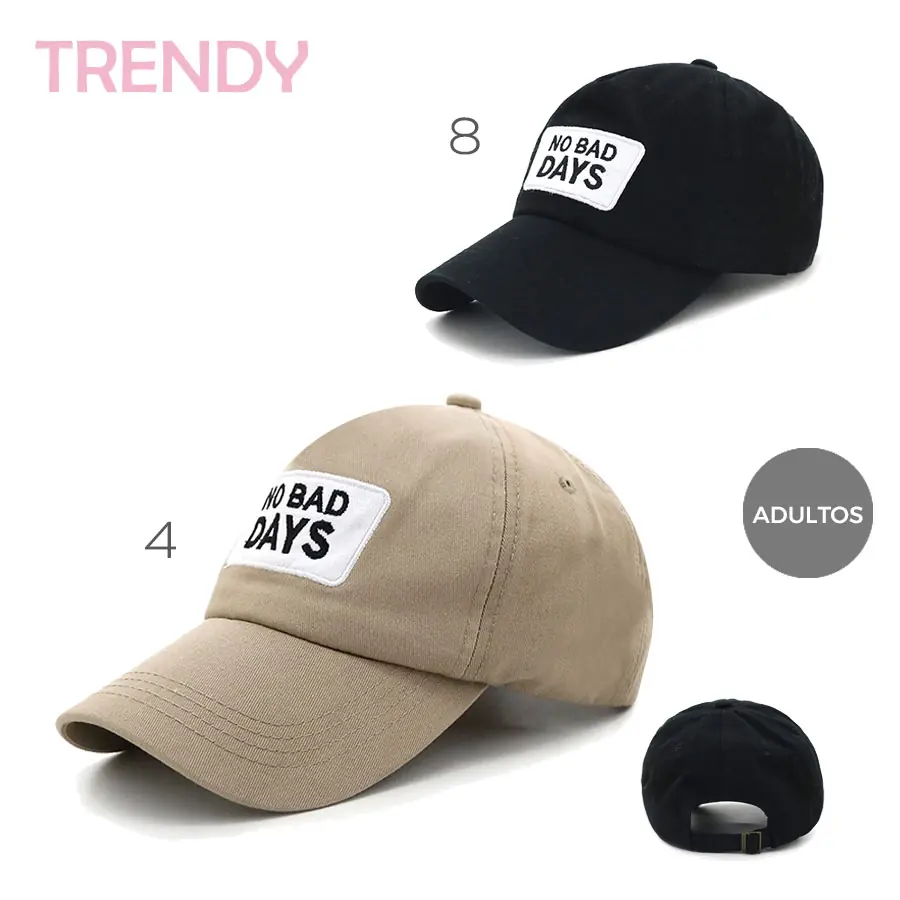 14825- Caps Trendy 100% algodón y poliéster gorra	Para adultos, diámetro: 58 cm +info+fotos