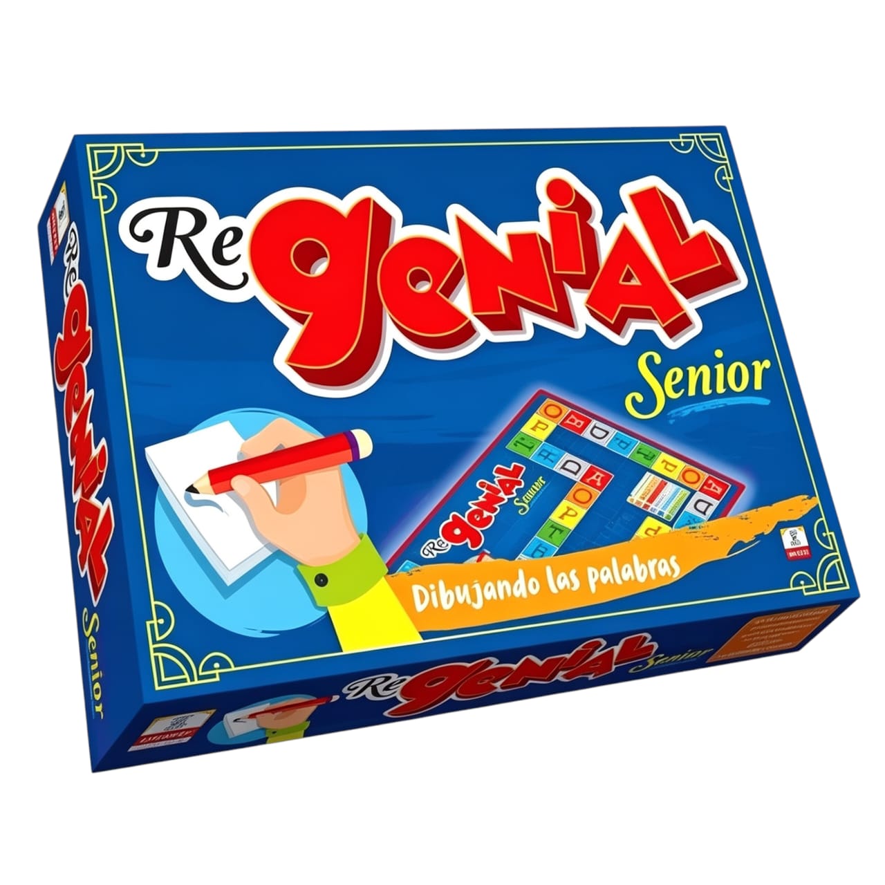 IM354- Regenial Senior, Juego de tablero. Dibujando las palabras.Edad: a partir de 10 años Participantes: a partir de 4 Medidas de la caja: 37.5 x 26 x 6.5.IMPLAS  No Tradicionales CAJAX6.