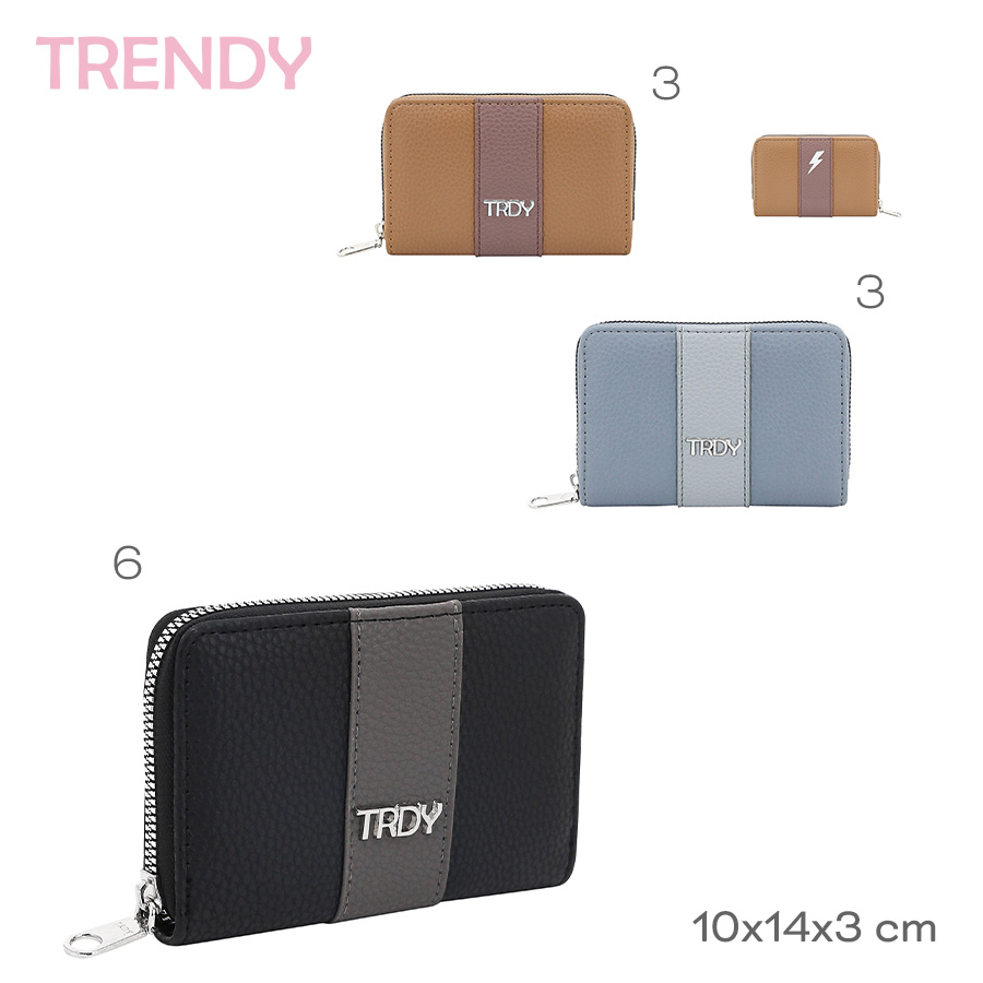 30287 - Billetera Trendy , +INFO+FOTOS Composición: PU Alto: 10cm Ancho: 14cm Profundidad: 3cm