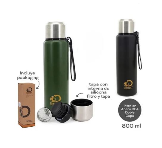 11407 TERMO DISCOVERY 800 ML ACERO INOXIDABLE C/ESTUCHE . MAS INFO