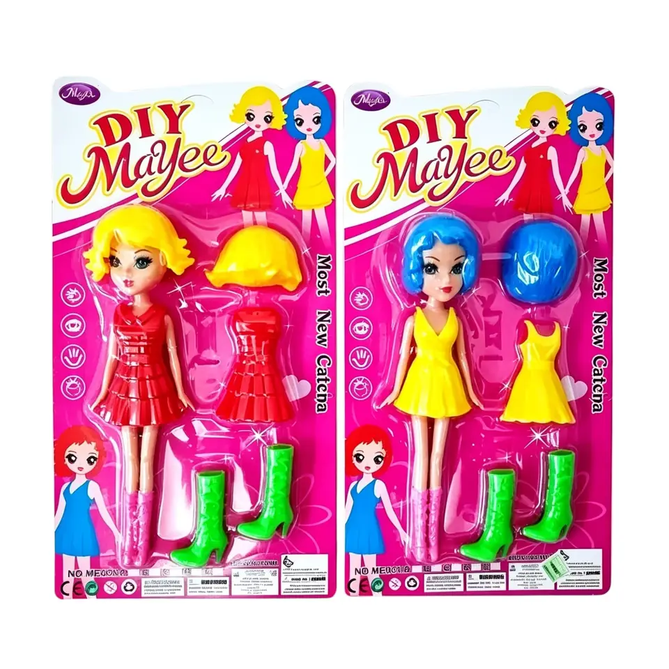 10920- MUÑECA C/ACCESORIOS 5P ARMABLE 38X20