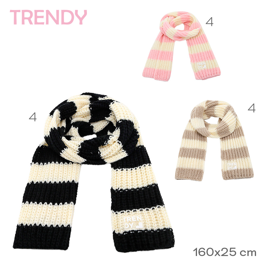31131- Bufanda Trendy	160cm	25cm		Acrílico TEXTIL +INFO+FOTOS