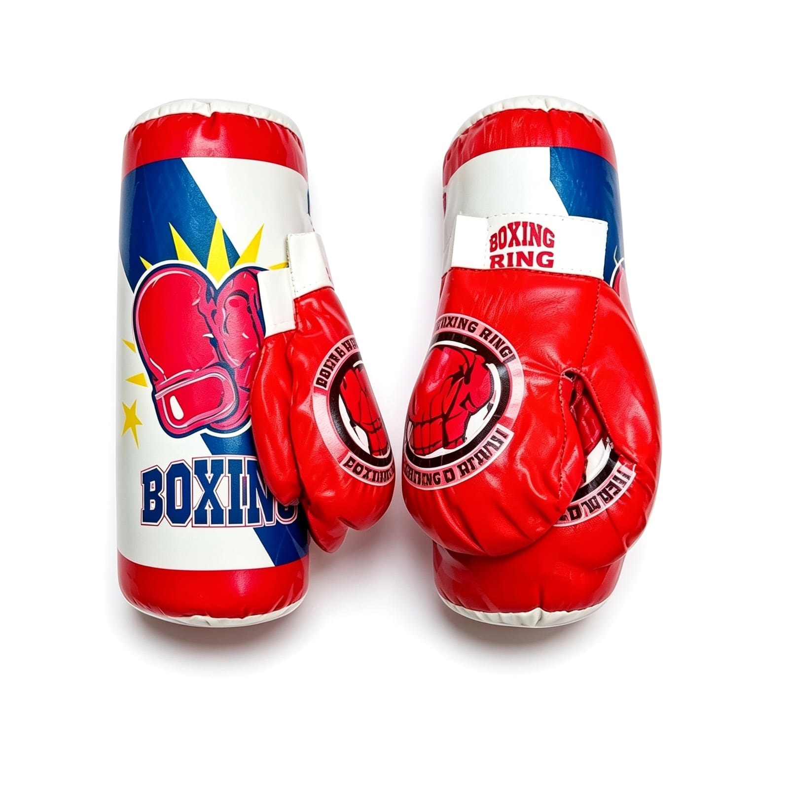 54607- SET DE BOXEO C/GUANTES 33X13X13 +INFO+FOTOS