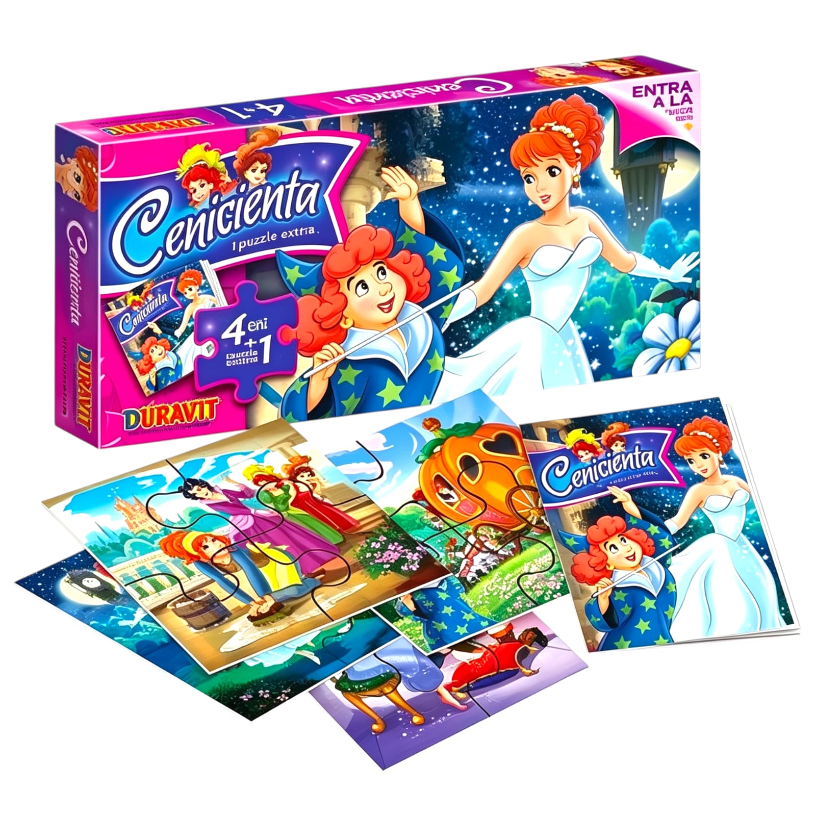 47 PUZZLE 4 EN 1 EN CAJA CENICIENTA  DURAVIT (Caja 18)