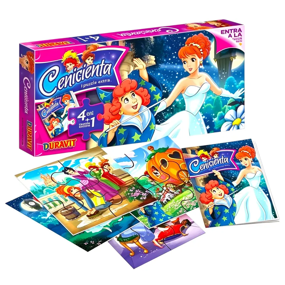 47 PUZZLE 4 EN 1 EN CAJA CENICIENTA  DURAVIT (Caja 18)