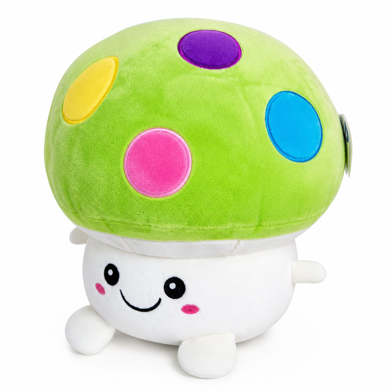 614702V- ALMOHADAS HONGO VERDE 15"=38CM peluche +INFO+FOTOS