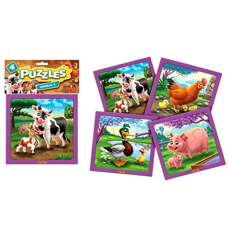 559 PUZZLE X 4  GRANJA  DURAVIT  (Caja 48)