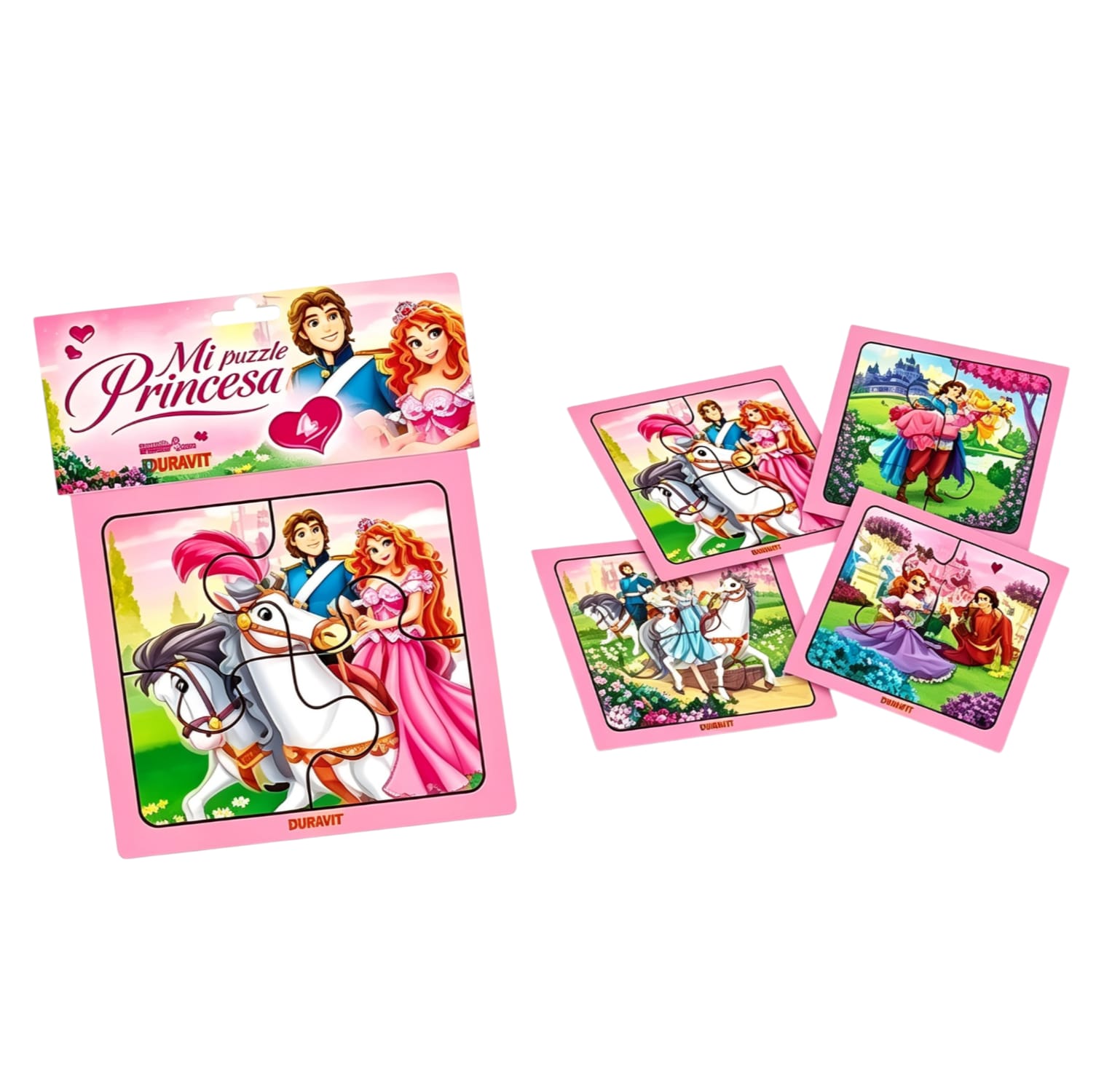 50 PUZZLE X 4  PRINCESA  DURAVIT (Caja 48)