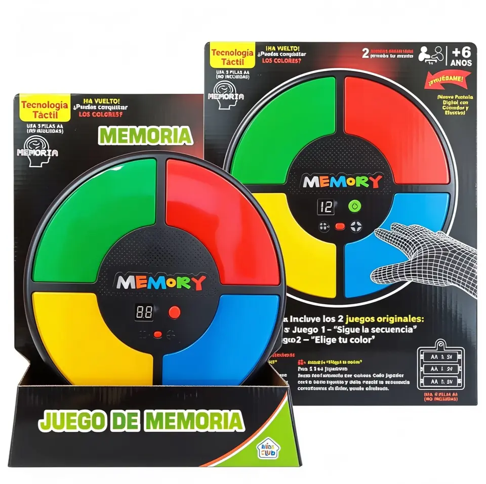 56759- JUEGO DE LA MEMORIA TECNOLOGIA TACTIL A PILAS CON CONTADOR 26X26X5  +info+fotos