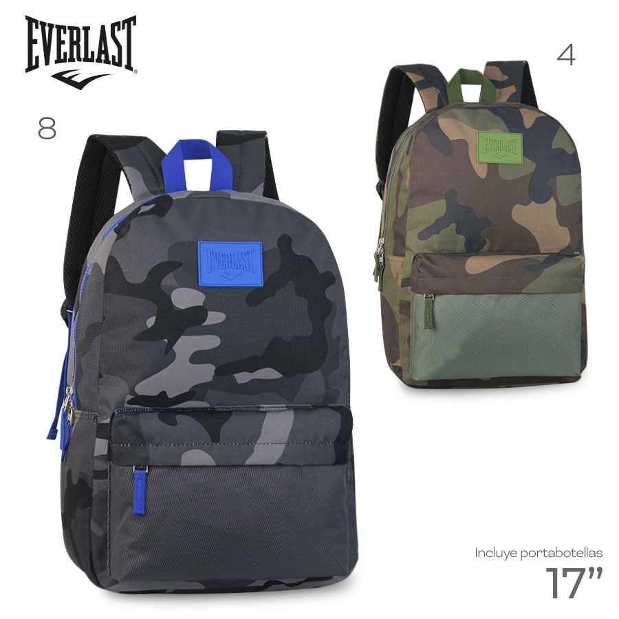 27169 – Mochila Everlast Descripción: 27169 –  Composición: 100% nylon Alto: 43 cm Ancho: 29 cm Profundidad: 14 cm MAS INFO EN FOTO