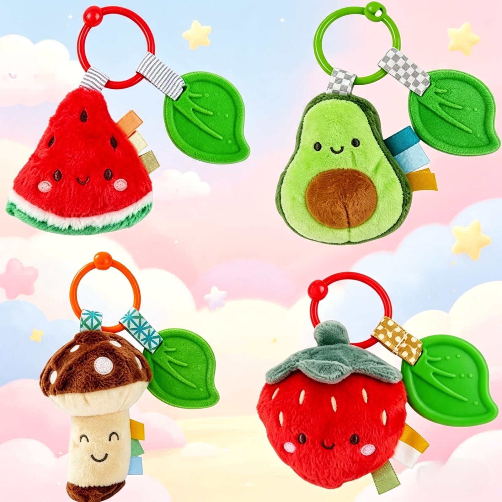 618937- SONAJERO CON MORDILLO Y RUIDO A PAPEL 4"=10CM peluches +INFO+FOTOS