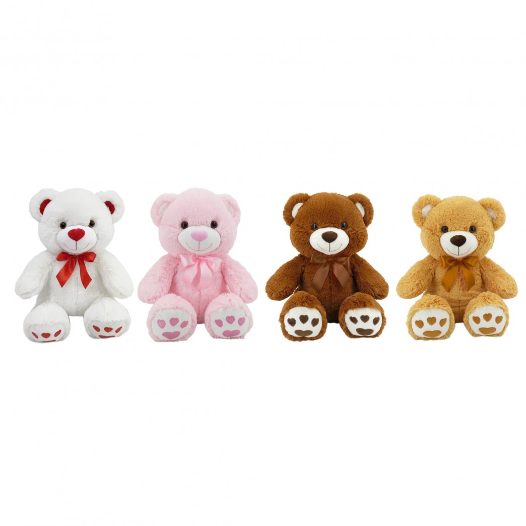 441172-18 - OSO MOÑO HUELLAS  GDE  18"  4 COLORES