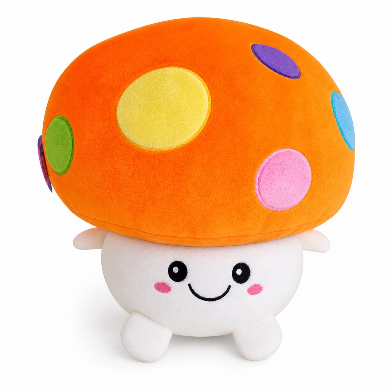 614702N- ALMOHADAS HONGO NARANJA 15"=38CM peluche +INFO+FOTOS