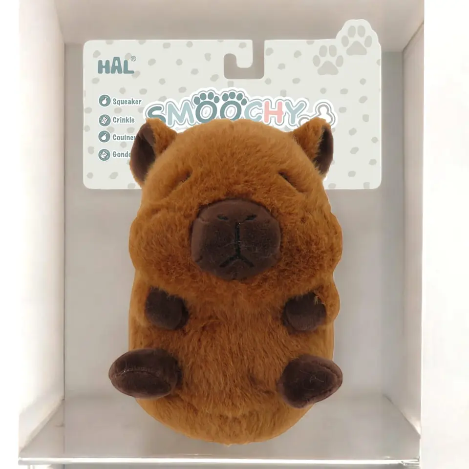 19544- MASCOTAS,PET SHOP, PET PALS  CAPIBARA 7"=18CM C/SONIDOS "Juguetes para compartir con tu amigo de 4 patas" +INFO+FOTOS