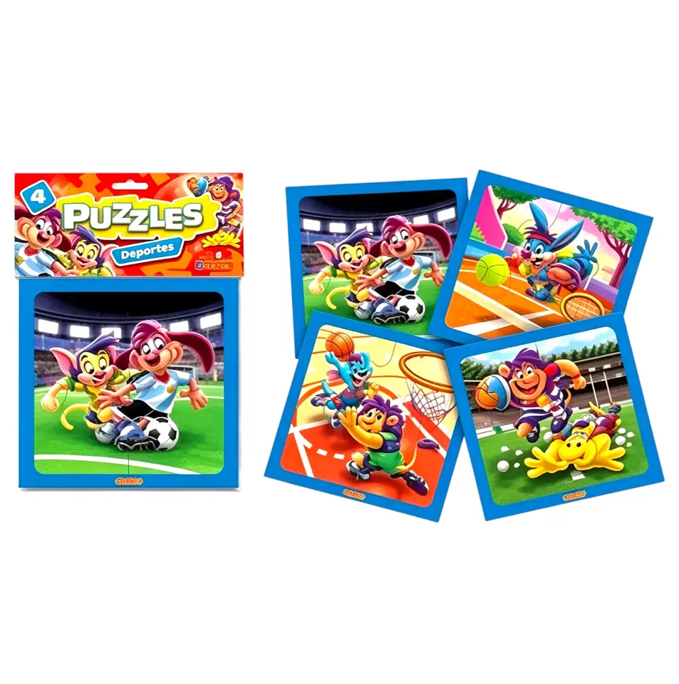 31 PUZZLE X 4  DEPORTES  DURAVIT (Caja 48)