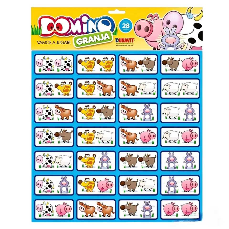 13 DOMINO GRANJA BLISTERS DURAVIT (Caja 36)