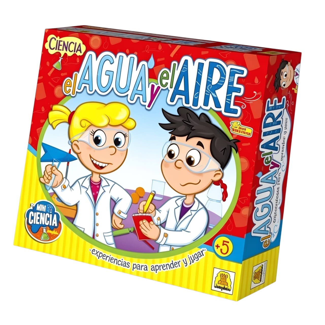 IM382- Agua y Aire. Juego de mini ciencia para explorar y aprender. Edad: a partir de 5 años Participantes: 1 o mas Medidas de la caja: 27 x 25 x 7 cm. IMPLAS Didácticos Educativos CAJAX5.