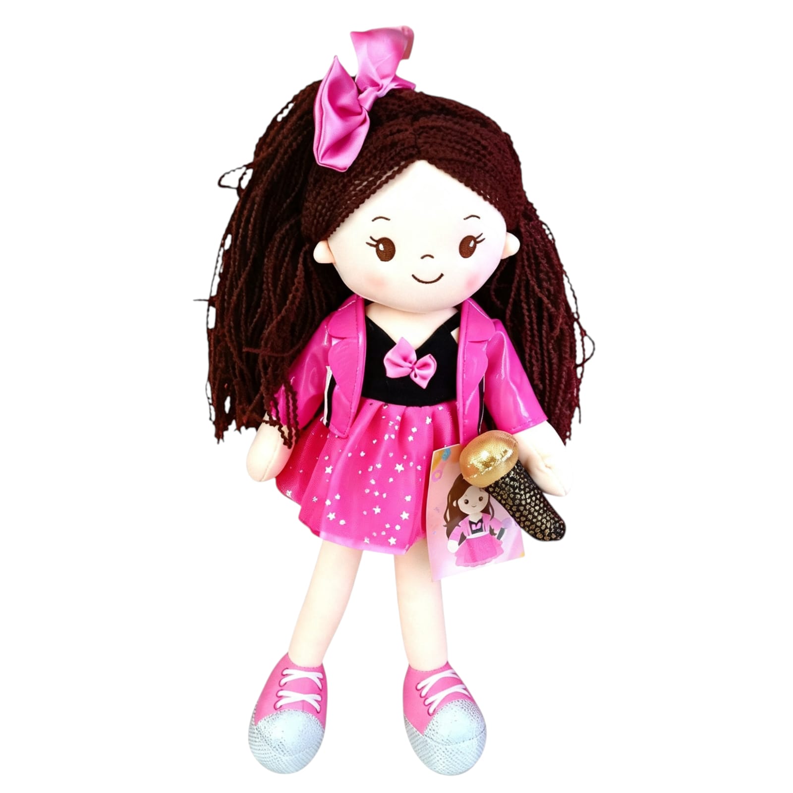 751027A- MUÑECA 15"  38CM MUSICAL 5 MELODIAS  CANTANTE peluches +INFO+FOTOS