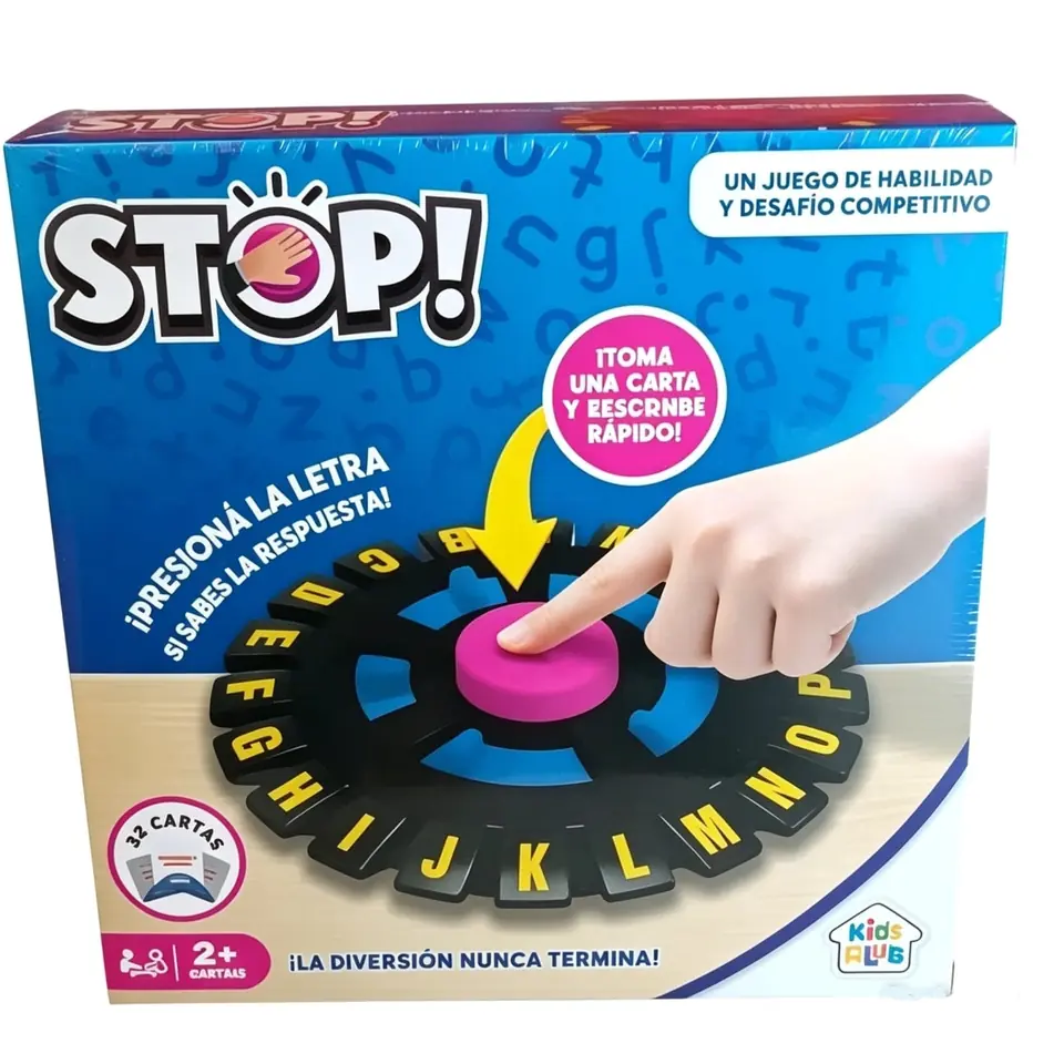 *56972- SUPER JUEGO DE MESA STOP "BASTA"  26.5X26.5X5 +info+fotos