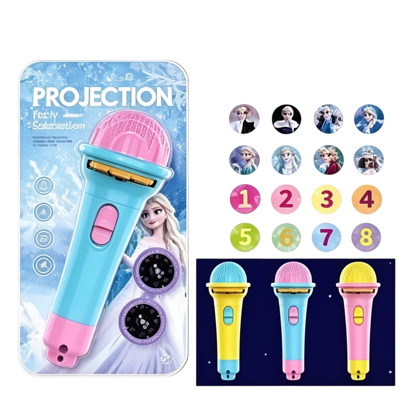 88192 - LINTERNA PROYECTOR FROZEN 20X10.5X5 (+FOTO)