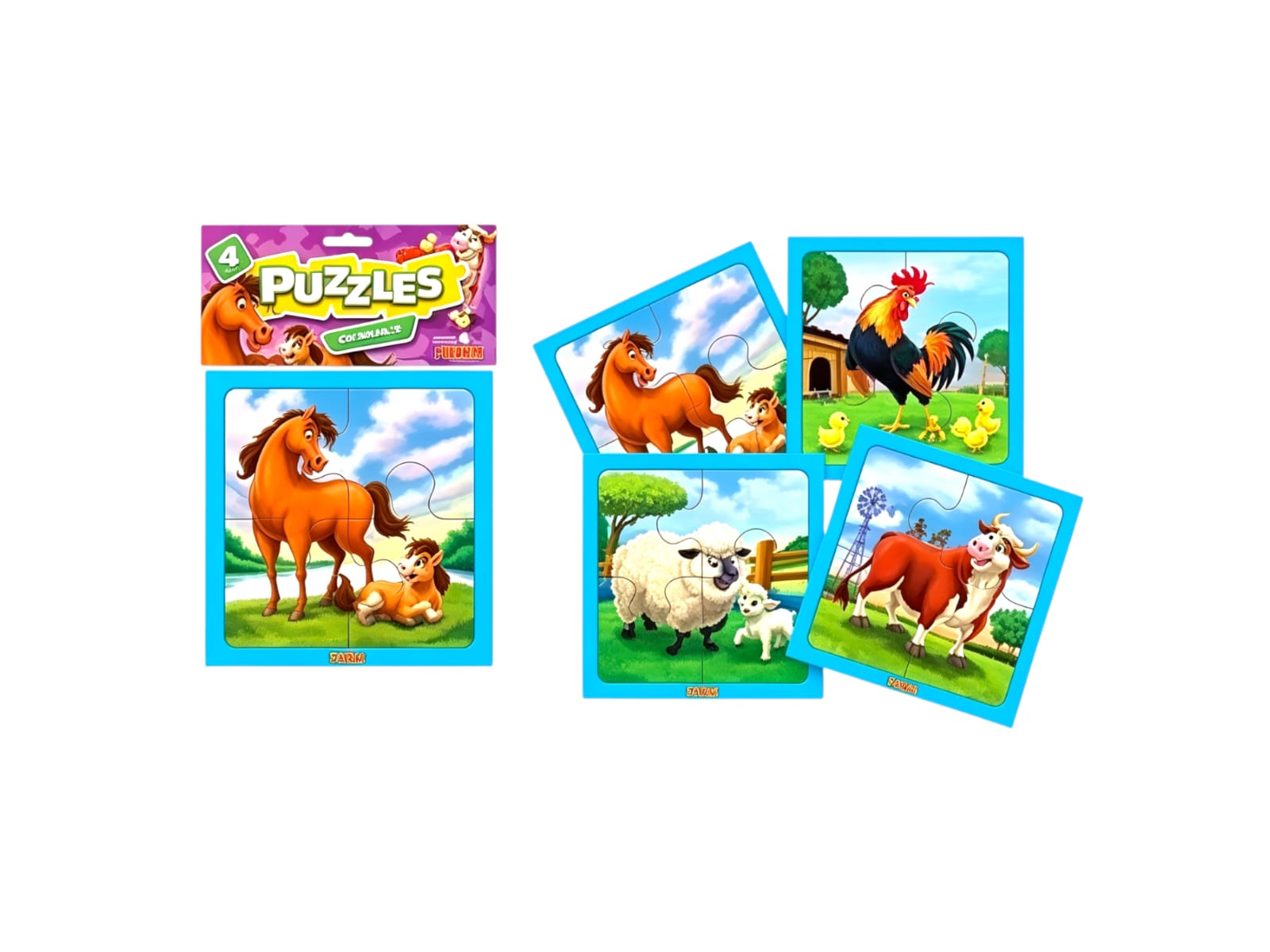 10 PUZZLE X 4  GRANJA 2 DURAVIT  (Caja 48)