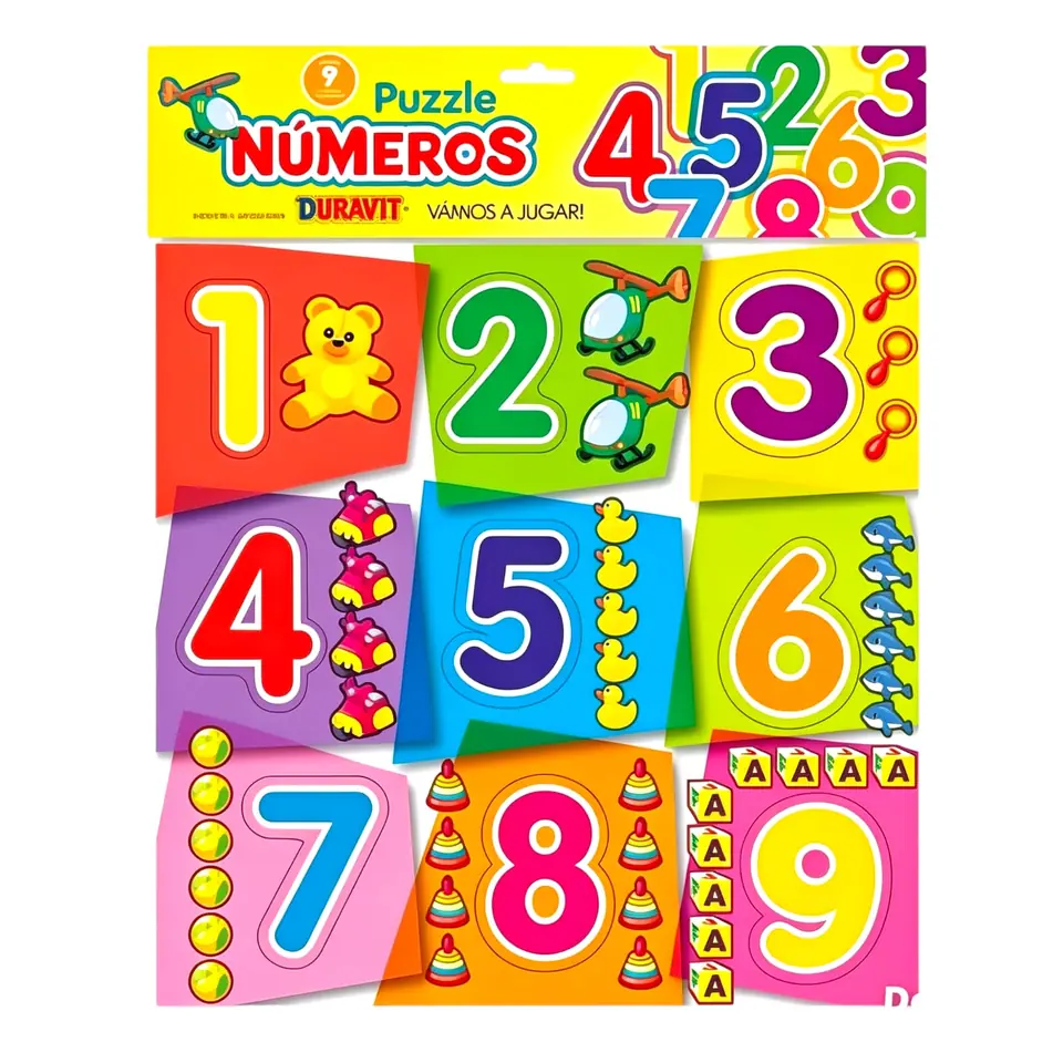 2 PUZZLE NUMEROS DURAVIT  (Caja 36)
