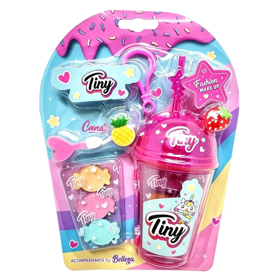*3281- MAQUILLAJE TINY SET VASO EN BLISTERS 21X16X5 +INFO+FOTOS