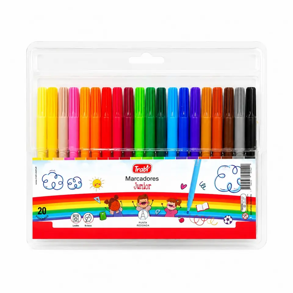 JX20- MARCADORES INFANTILES JUNIOR TRABI X20 BLISTER