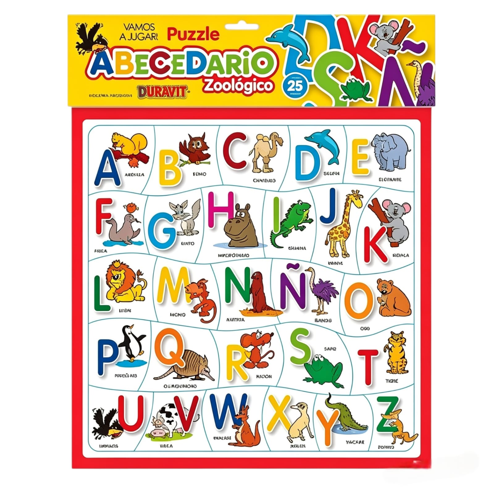 7 PUZZLE ABECEDARIO DURAVIT  (Caja 36)