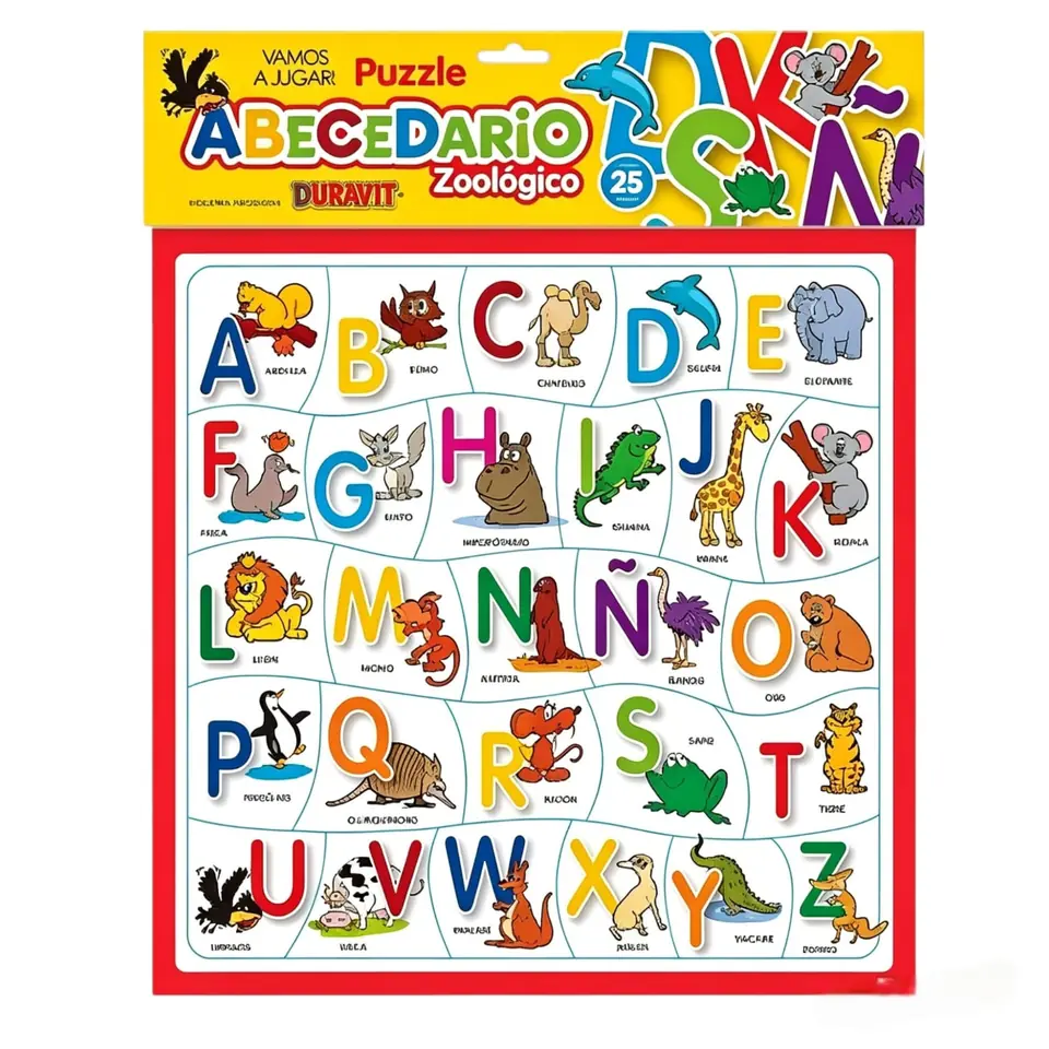 7 PUZZLE ABECEDARIO DURAVIT  (Caja 36)