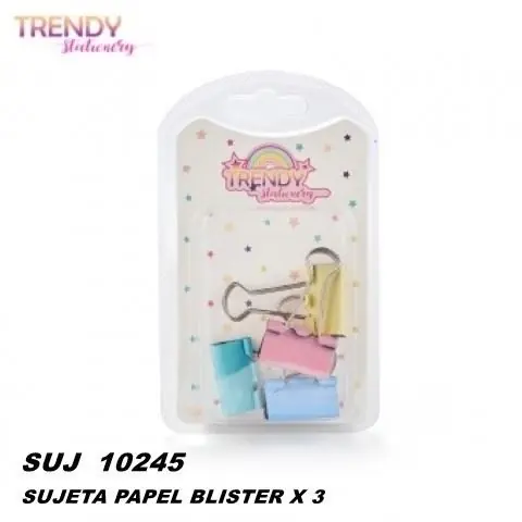 10245 SUJETA PAPEL BLISTERS X 4